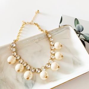 Kate Spade Pearl Crystal Statement Necklace